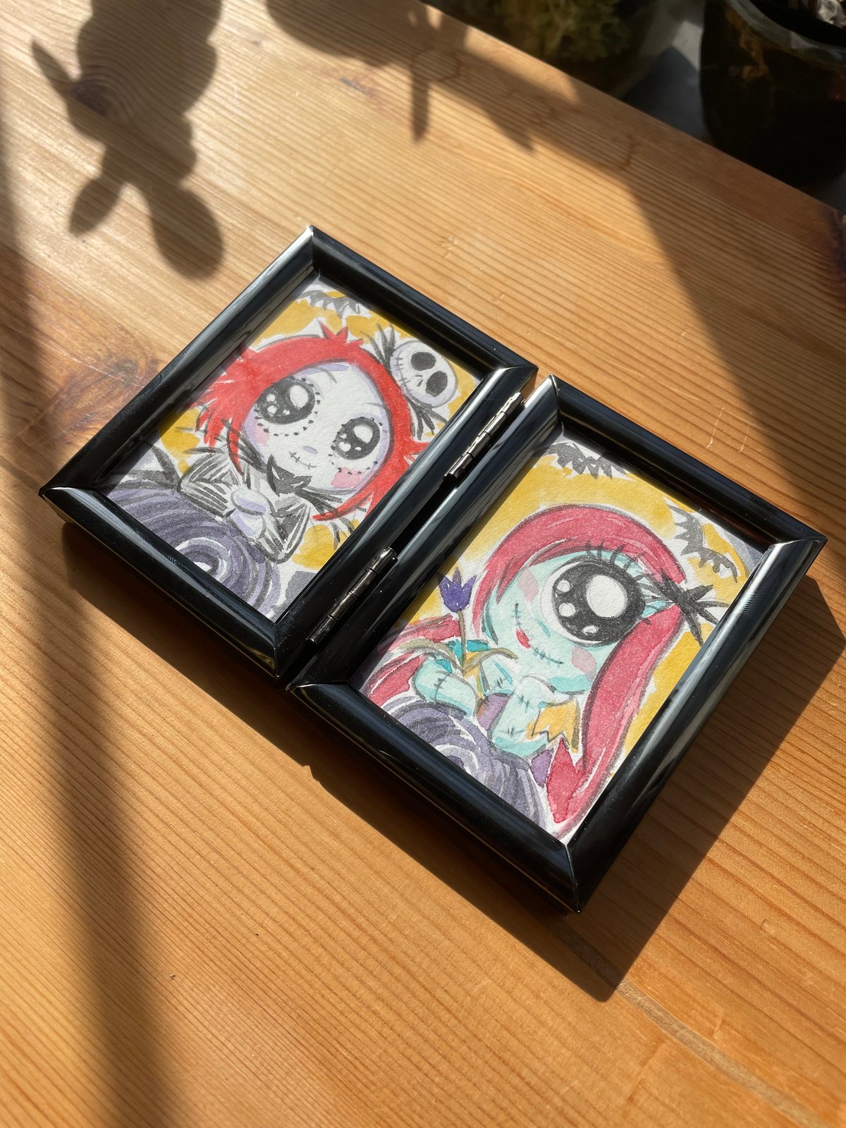 'Jack and Sally' Ruby Gloom 2-pc Paintings