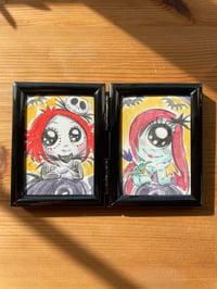 Image 1 of 'Jack and Sally' Ruby Gloom 2-pc Paintings