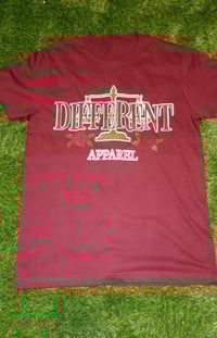 Image 2 of DIFFERENT ⚖️ T-SHIRT / BURGUNDY 