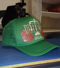 Image 2 of DIFFERENT ⚖️  TRUCKER HATS  GREEN  & WHITE/BROWN