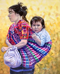 Madre y niña de Guatemala 