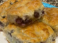 Image 1 of Glazed Blueberry or Mixed Berries Homemade Biscuits 