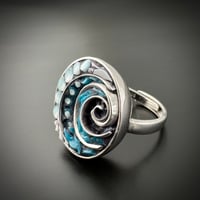 Image 1 of Wave Ring, size 8