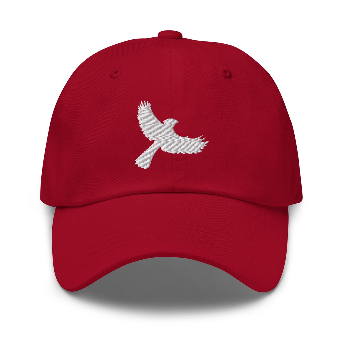 red-bird-dad-hat-v1-merchuvan-entertainment