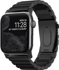 Steel apple watch band