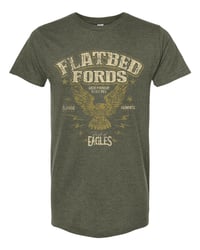 FLATBED FORDS Vintage Logo T-Shirt - Heather Military Green