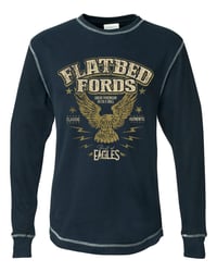 FLATBED FORDS Vintage Logo Thermal Shirt - Navy Blue