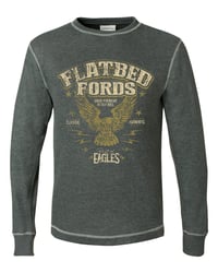FLATBED FORDS Vintage Logo Thermal Shirt - Charcoal Grey