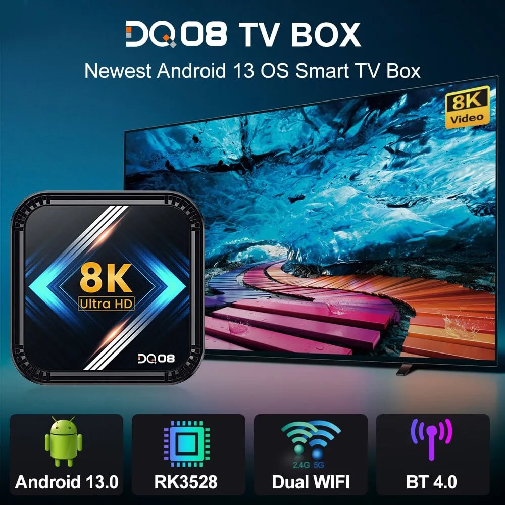 Smart Google Voice And  Android TV Box With Voice Remote Control  