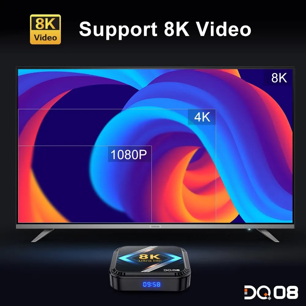 Smart Google Voice And  Android TV Box With Voice Remote Control  