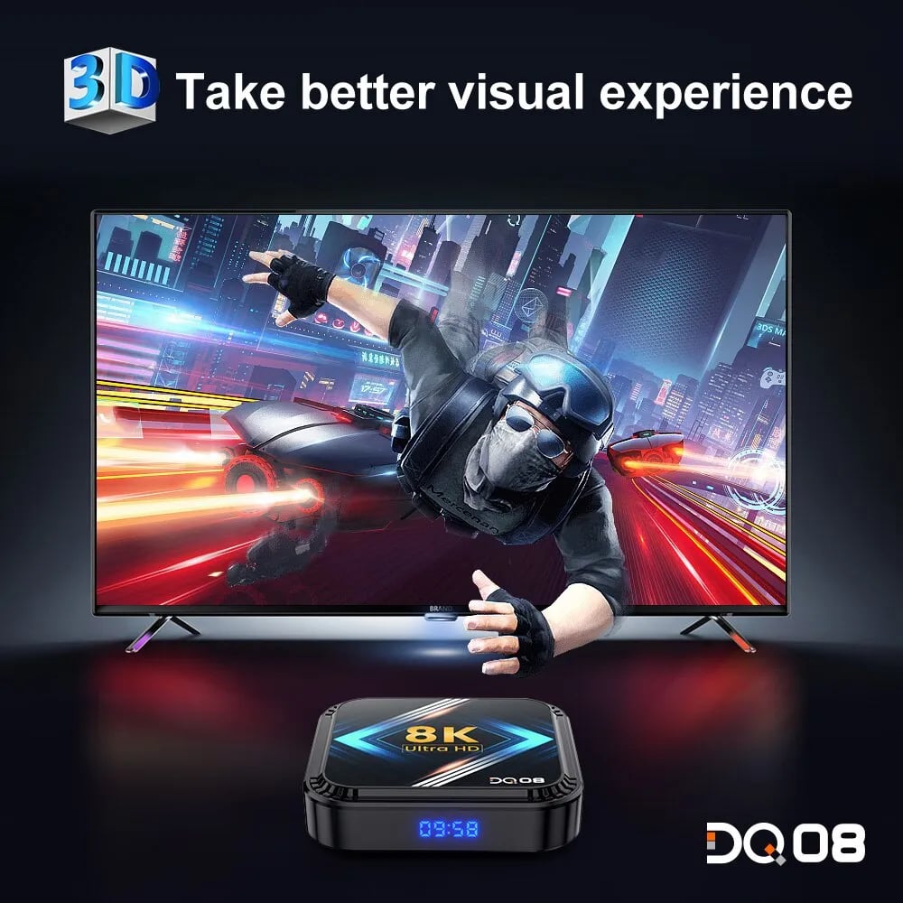 Smart Google Voice And  Android TV Box With Voice Remote Control  
