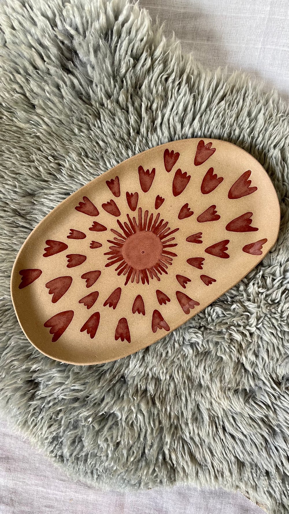 Platón El Sol y su Creación - Beige Ovalado