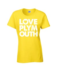 Ladies Fit -  Love Plymouth - Yellow