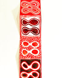 Image 4 of "LIFE FORMS" - Red and white concertina 