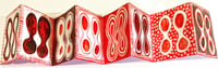 Image 2 of "LIFE FORMS" - Red and white concertina 