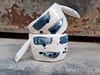 White-blue espresso cups 