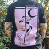 The Dancer Tarot Black & Lilac Unisex T-shirt