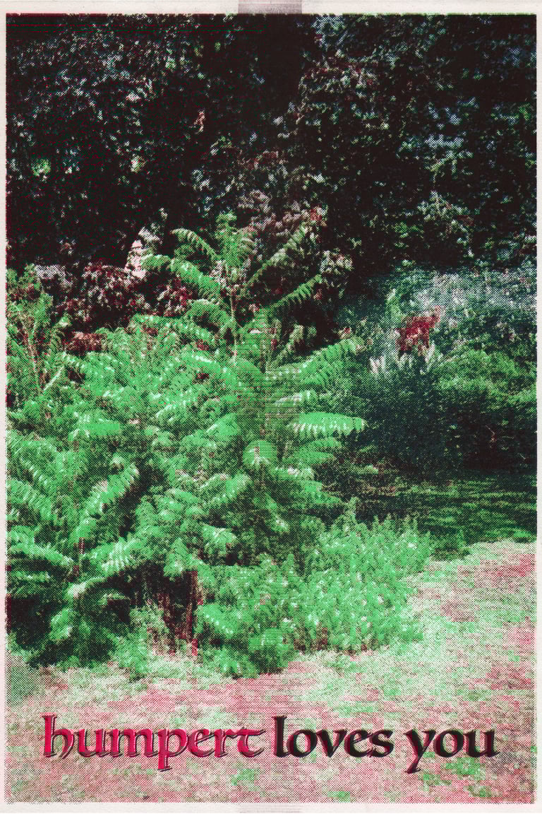 HUMPERT LOVES YOU - limited edition A4 riso print