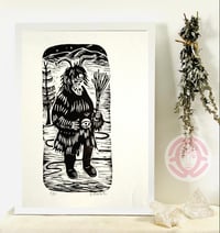 Image 1 of Krampus - Original Lino Print