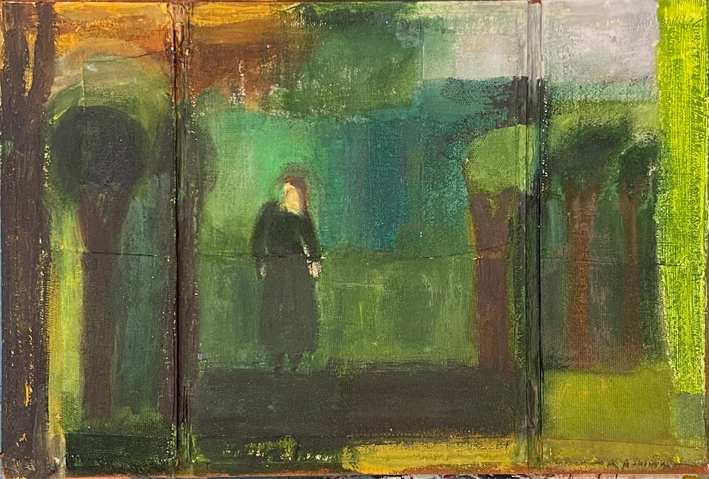 Image of Pisák Krisztina: Nő az erdőben