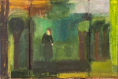 Image of Pisák Krisztina: Nő az erdőben