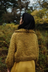 Image 4 of Nanaimo Cardigan (Peruvian Highland Wool, shown in Ochre +  colours)