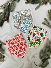 Image 1 of Personalised Christmas Bandanas