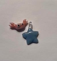 crab bead and star pendant