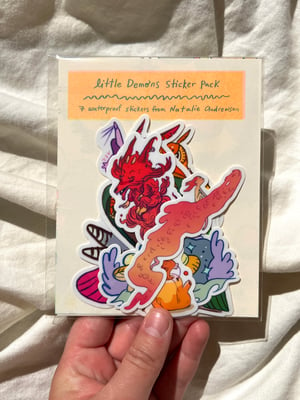 Little Demons Sticker Pack - Set of 7 Fun Character Stickers