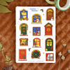 Festive Homes Sticker Sheet