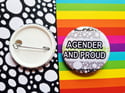 Pride Pin: Agender and Proud