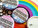 Pride Pin: Bigender and Proud