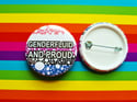 Pride Pin: Genderfluid and Proud