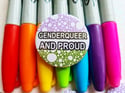 Pride Pin: Genderqueer and Proud