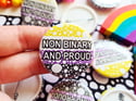 Pride Pin: Non-Binary and Proud