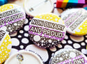Pride Pin: Non-Binary and Proud