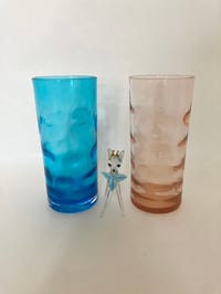 Pair of Vintage Bubble Glass High-Balls