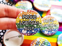 Pride Pin: Proud LGBTQIA+ Ally