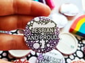 Pride Pin: Lesbian and Proud