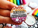 Pride Pin: Lesbian and Proud