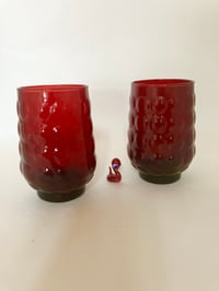 Anchor Hocking Royal Ruby Bubble Tumblers