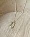 Image of Hammered Oval Pendant Necklace