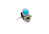 Image 2 of Peridot Turquoise Ring