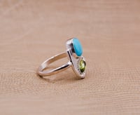 Image 3 of Peridot Turquoise Ring
