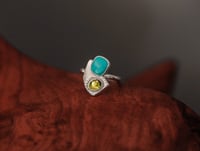 Image 5 of Peridot Turquoise Ring