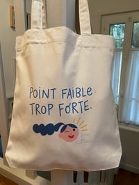 Image 2 of Tote bag TROP FORTE - The Simones x LA VILLE ET LES NUAGES