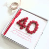 20th Wedding Anniversary Card. Ruby Anniversary Gift. 4 Colours.