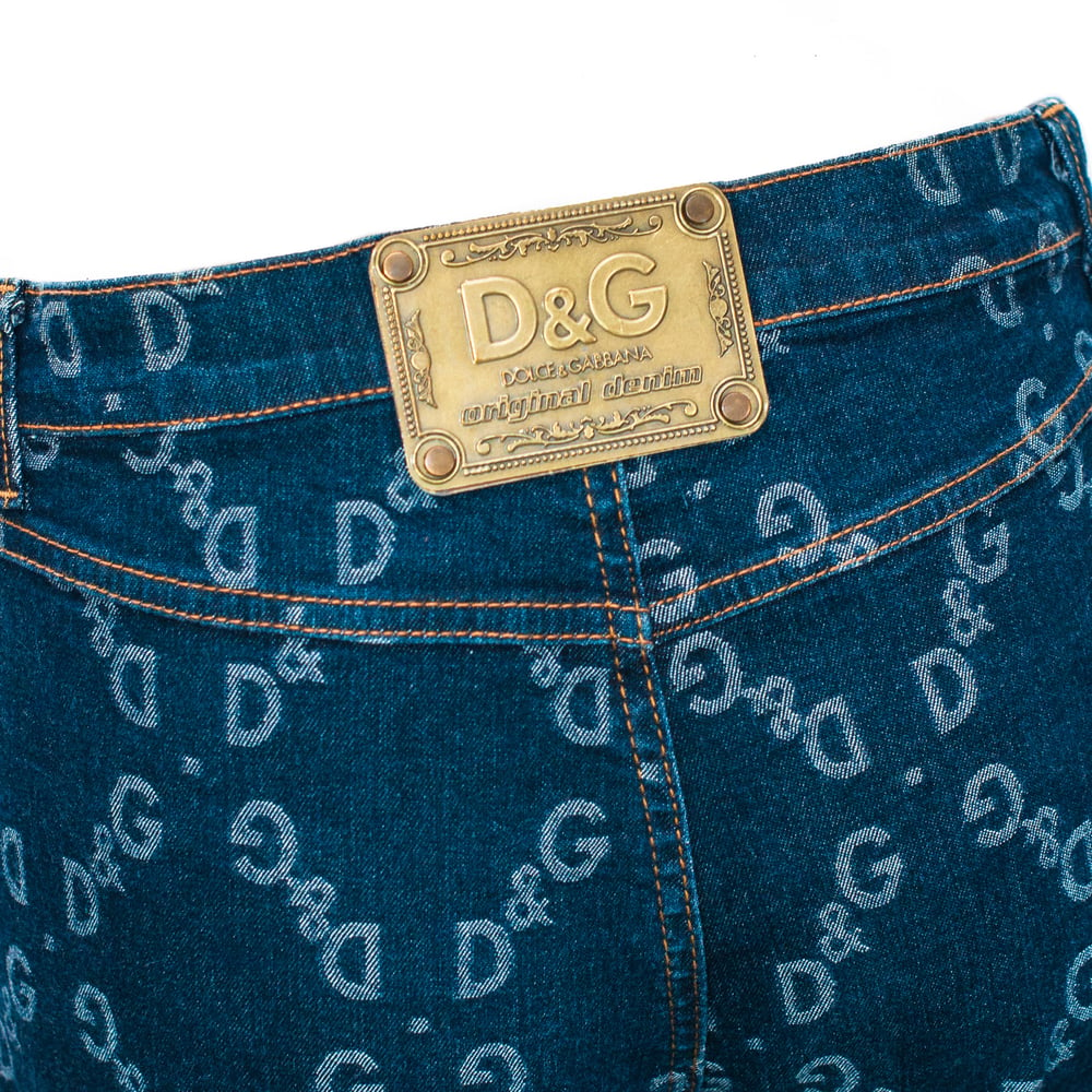 Image of Dolce & Gabbana Monogram Stretch Jeans