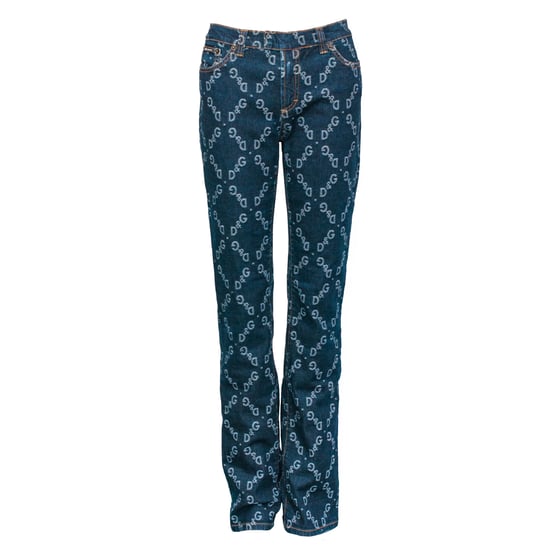 Image of Dolce & Gabbana Monogram Stretch Jeans