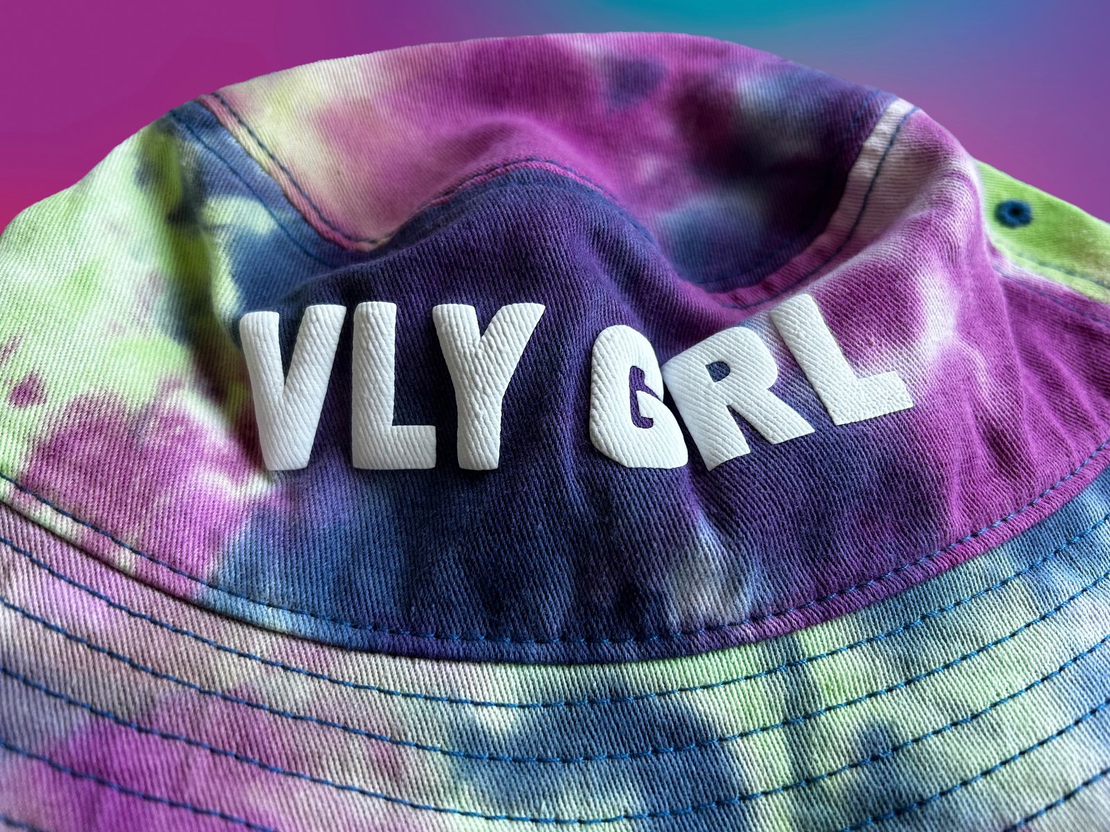 Logo Tie-Dye Bucket Hat | VLY GRL Logo Tie-Dye Bucket Hat | VLY GRL
